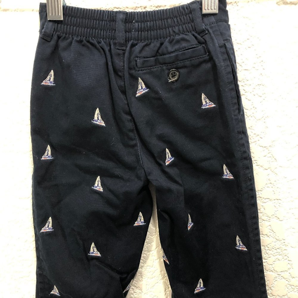 Ralph Lauren Nautical Navy Pants with Sailboats - Picture 6 of 7